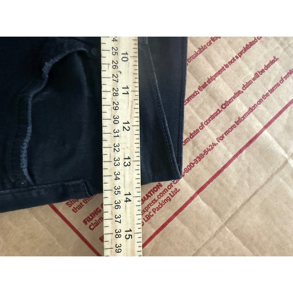 Mother Insider Crop Step Fray Jeans Not Guilty Black High Rise Flare Size 27 - Picture 8 of 8